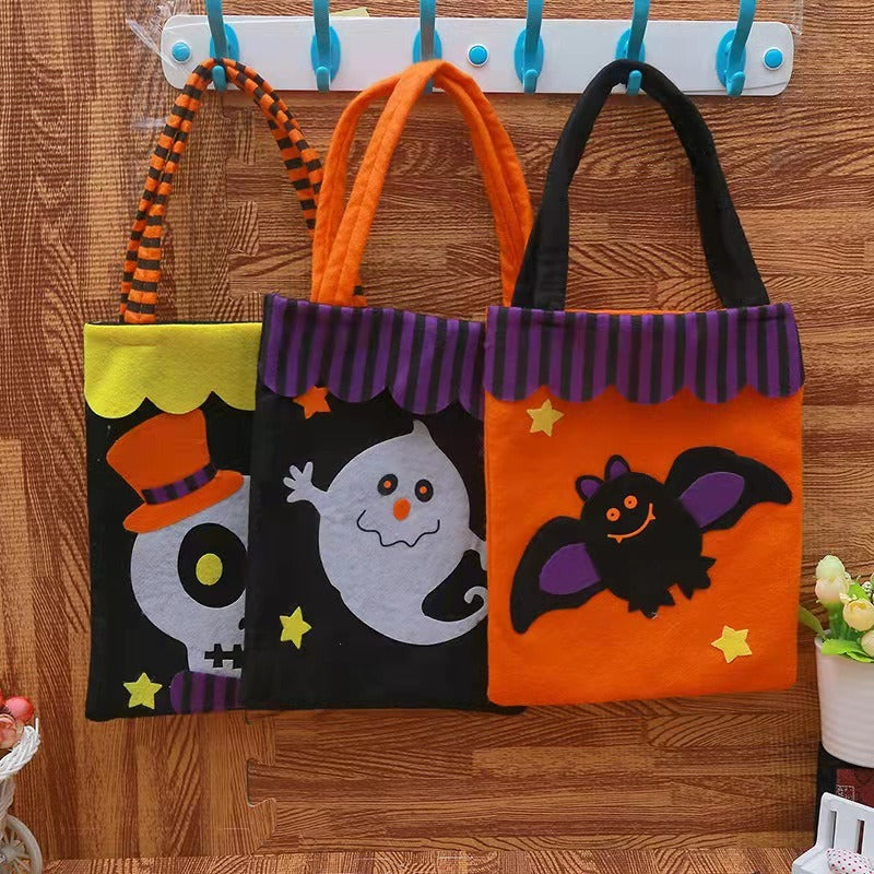 Halloween Decoration Pumpkin Non woven Candy Bag Ghost Witch Ghost Festival Tote Bag